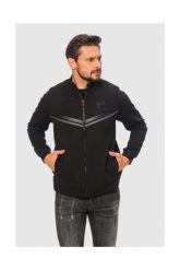 EA7 Czarna bluza męska z brokatową 7. Czarne bluzy bez kaptura męskie EA7 Emporio Armani, m, z gumy. W wyprzedaży za 469.99 zł.
