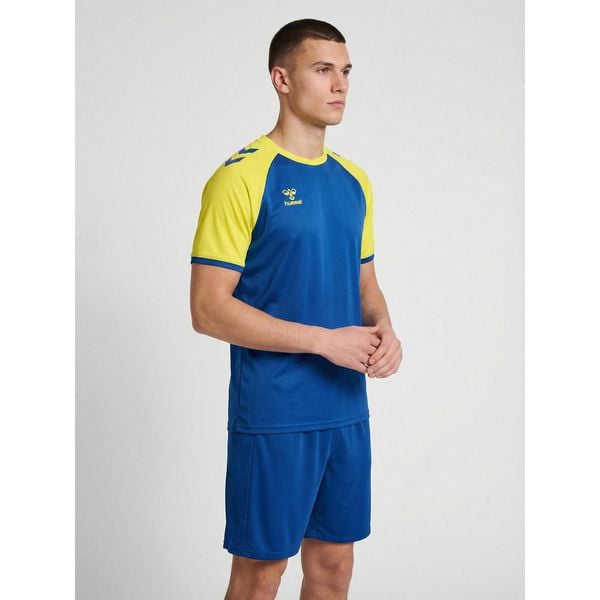 Koszulka Hummel League. Niebieskie bluzki damskie HUMMEL, bez wzorów, bez kołnierzyka. Za 167.00 zł.