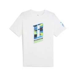 Koszulka Puma. Białe t-shirty sportowe męskie Puma, l, z materiału, bez ramiączek, na fitness i siłownię. Za 155.85 zł.