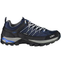 Buty CMP Rigel Low Wp M 3Q5445706NG niebieskie. Niebieskie buty trekkingowe męskie z materiału, bez zapięcia. Za 602.58 zł.