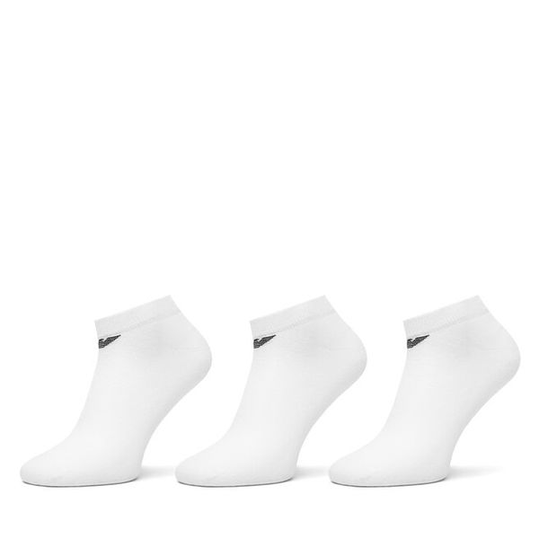 Skarpety krótkie Emporio Armani. Białe skarpetki męskie Emporio Armani, bez wzorów. Za 99.99 zł.