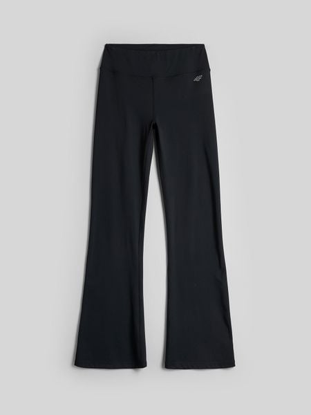 4F Legginsy dzianinowe z rozszerzanymi nogawkami damskie - czarne XL. Czarne legginsy damskie 4f, xl, bez wzorów, z dzianiny. Za 149.99 zł.