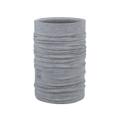 Komin chusta wielofunkcyjna z wełny merino midweight. Szare szaliki i kominy damskie Buff, bez wzorów, z wełny. Za 130.09 zł.