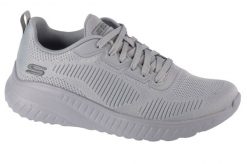 Buty sportowe damskie Skechers Bobs Squad Chaos Face Off. Szare buty sportowe na co dzień damskie Skechers, bez wzorów, z materiału. Za 390.00 zł.