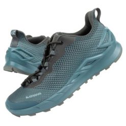 Buty sportowe Lowa 320433 6073 GORE-TEX niebieskie. Niebieskie obuwie trekkingowe damskie . Za 640.22 zł.