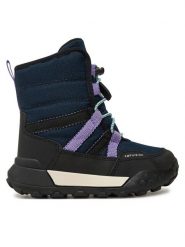 Geox Śniegowce Trekkyup J46M7F 0FU50 C4267 M Granatowy. Niebieskie kozaki dziewczęce Geox, bez wzorów, z materiału, bez obcasa. Za 359.99 zł.
