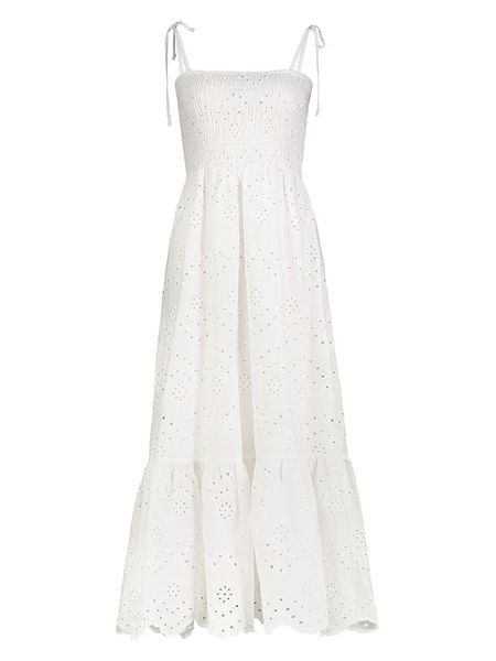 Sublevel Sukienka w kolorze białym rozmiar: L/XL. Białe sukienki damskie Sublevel, l, bez wzorów, z bawełny, bez kołnierzyka, bez ramiączek, maxi. Za 183.59 zł.