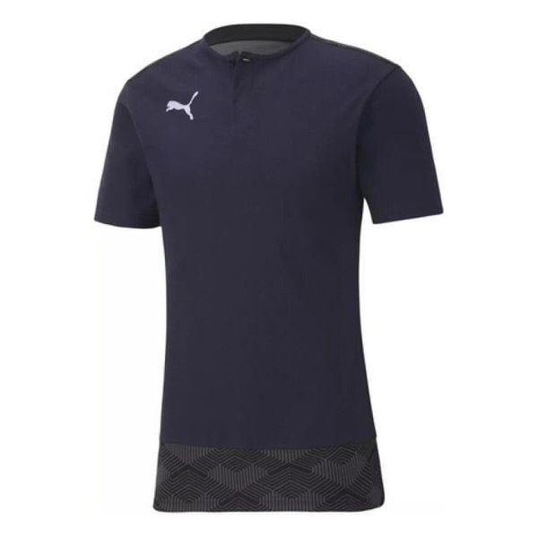 Koszulka Polo Męska Logo Sportowa. Niebieskie koszulki polo męskie Puma, m, bez wzorów, bez ramiączek. Za 116.99 zł.