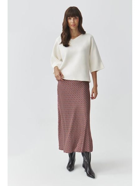 TATUUM Spódnica "Satini" w kolorze czerwonym rozmiar: 42. Czerwone spódniczki damskie Tatuum, bez wzorów, z wiskozy, maxi, proste. Za 130.50 zł.