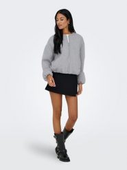 ONLY Kurtka w kolorze szarym rozmiar: XL/XXL. Szare kurtki damskie Only, s, bez wzorów, z materiału, bez kaptura. Za 130.99 zł.