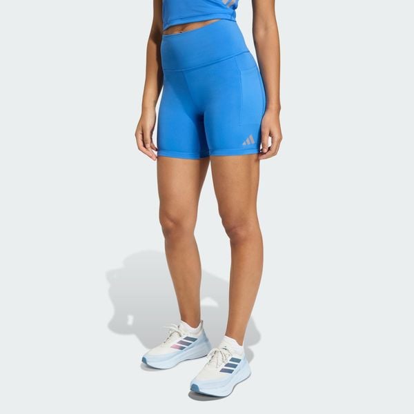 Krótkie legginsy do biegania adi365 Climacool. Niebieskie legginsy damskie Adidas, bez wzorów. Za 219.00 zł.