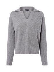 IPURI sweter z dzianiny kaszmirowej Kobiety Kaszmir szary, XS. Szare swetry klasyczne damskie IPURI, xs, z dzianiny, bez kołnierzyka. Za 479.95 zł.
