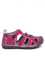 Keen Sandały Seacamp II Cnx 1022994 Różowy. Czerwone sandały dziewczęce Keen, ze skóry, bez zapięcia. Za 199.00 zł.