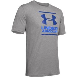 Koszulka fitness męska UNDER ARMOUR GL Foundation z krótkim rękawem. Szare t-shirty sportowe męskie Under Armour, m, bez ramiączek, na fitness i siłownię. Za 84.77 zł.