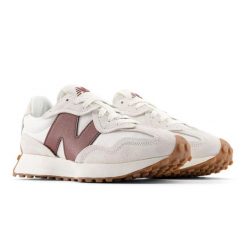 Buty sportowe New Balance U327WKM dla kobiet. Białe buty sportowe na co dzień damskie New Balance, bez wzorów, z materiału. Za 663.00 zł.