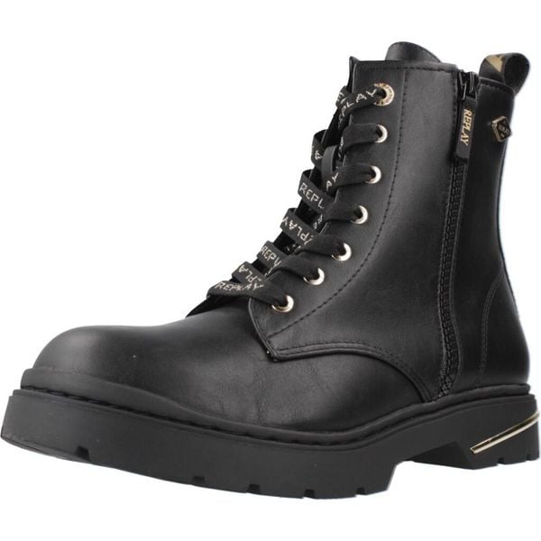 Buty REPLAY JOPLIN 16B Czarny. Czarne buty trekkingowe męskie Replay, z syntetyku, bez zapięcia, trekkingowe. Za 399.22 zł.