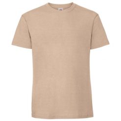 Koszulka Unisex Dla Dorosłych Iconic 195. Brązowe bluzki damskie Fruit of the Loom, bez wzorów, bez kołnierzyka. Za 41.99 zł.