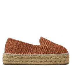 Espadryle Manebi. Brązowe espadryle damskie Manebi, bez wzorów, bez obcasa. Za 879.99 zł.