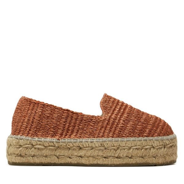 Espadryle Manebi. Brązowe espadryle damskie Manebi, bez wzorów, bez obcasa. Za 439.99 zł.