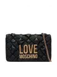LOVE MOSCHINO Torebka JC4131PP1PL1000A Czarny. Czarne torebki klasyczne damskie Love Moschino, bez wzorów, ze skóry, wizytowe, bez kołnierzyka, bez ramiączek. Za 686.99 zł.