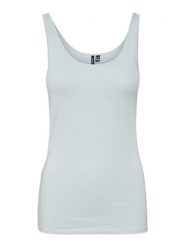 Vero Moda Top w kolorze błękitnym rozmiar: XS. Niebieskie topy damskie Vero Moda, xs, bez wzorów, bez kołnierzyka. Za 30.63 zł.