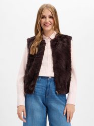 Marie Lund Damowa kamizelka ze sztucznego futra Kobiety Sztuczne włókno lila, 46. Kamizelki damskie Marie Lund, z włókna. Za 349.95 zł.