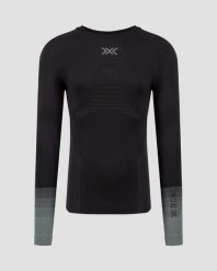 Koszulka męska X-Bionic Invent Graphics Shirt Ls Black/Dark Grey B175. Czarne t-shirty sportowe męskie X BIONIC, l, z materiału, bez ramiączek, do biegania. Za 509.99 zł.