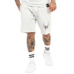 Szorty Tapout Tillusion. Szare szorty męskie TAPOUT, z bawełny, bez kołnierzyka. Za 172.00 zł.
