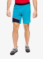Spodenki wspinaczkowe męskie La Sportiva Comp Short. Zielone szorty męskie La Sportiva, z poliamidu, bez kołnierzyka. Za 241.99 zł.