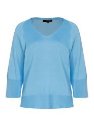 More & More Sweter w kolorze błękitnym rozmiar: 42. Niebieskie swetry klasyczne damskie MORE & MORE, bez kołnierzyka. Za 131.74 zł.