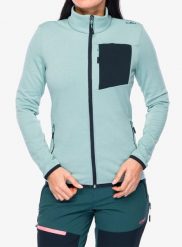 Bluza rozpinana damska CMP Kovyna. Zielone bluzy z kapturem damskie CMP, m, z elastanu. Za 268.39 zł.