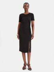 Patrizia Pepe Sukienka koktajlowa 8A1596/A701-K103 Czarny Regular Fit. Czarne sukienki damskie Patrizia Pepe, bez wzorów, z syntetyku, wizytowe, bez kołnierzyka, bez ramiączek. Za 989.99 zł.