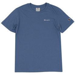 Koszulka damska Champion SS Tee 117535. Niebieskie bluzki damskie CHAMPION, m, bez wzorów, bez kołnierzyka. Za 95.00 zł.