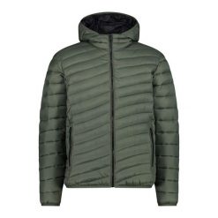 Kurtka turystyczna męska CMP. Zielone kurtki męskie CMP, l, bez wzorów, sportowe, bez kaptura. Za 229.99 zł.