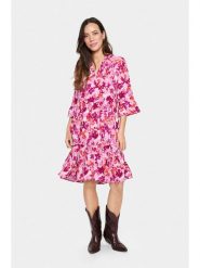 SAINT TROPEZ Sukienka w kolorze różowym rozmiar: M. Różowe sukienki damskie Saint Tropez, na co dzień, m, bez wzorów, z wiskozy, klasyczne, bez kołnierzyka, bez ramiączek, midi, proste. Za 157.73 zł.