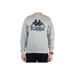 Kappa Sertum RN Sweatshirt, męska bluza. Szare bluzy bez kaptura męskie Kappa, bez wzorów, z bawełny, sportowe, bez kołnierzyka, bez ramiączek. Za 79.99 zł.