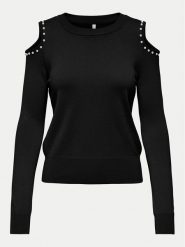 ONLY Sweter Gila 15339512 Czarny Regular Fit. Czarne swetry klasyczne damskie Only, s, z wiskozy, bez kołnierzyka. Za 79.99 zł.