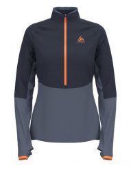 Bluza z półgolfem narciarska damska Odlo DESCENT CW 200 SL. Niebieskie bluzy z kapturem damskie Odlo, xl, z materiału. Za 479.99 zł.