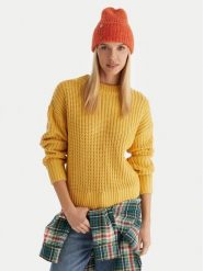 Roxy Sweter Coming Home ERJSW03666 Żółty Regular Fit. Żółte swetry klasyczne damskie Roxy, xs, bez kołnierzyka. Za 279.99 zł.