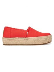 TOMS Espadryle w kolorze czerwonym rozmiar: 39. Czerwone espadryle damskie Toms, bez wzorów, bez obcasa. Za 173.99 zł.
