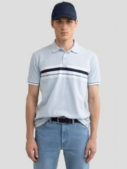 Koszulka męska polo błękitna Poloer 400. Niebieskie koszulki polo męskie Big Star, l, z aplikacjami, z dzianiny, bez ramiączek. W wyprzedaży za 39.99 zł.
