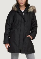 Parka Kobieta ONLY ONLMATHILDA WINTER FUR PARKA OTW. Czarne parki damskie Only, na zimę, m, bez wzorów, z poliesteru. Za 330.05 zł.