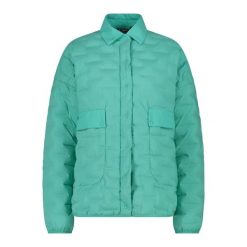 Damska kurtka puchowa CMP. Niebieskie kurtki damskie CMP, na zimę, bez wzorów, z puchu, bez kaptura. Za 633.00 zł.