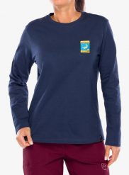 Bluzka damska z długim rękawem La Sportiva Moon Climb Long Sleeve. Niebieskie bluzki sportowe damskie La Sportiva, l, z bawełny, bez kołnierzyka, bez ramiączek. Za 203.49 zł.
