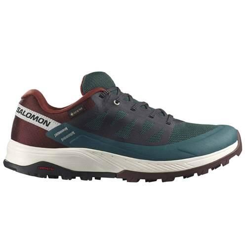 Buty trekkingowe męskie Salomon Outrise Gtx Gore-tex. Niebieskie buty trekkingowe męskie Salomon, z gore-texu, bez zapięcia, trekkingowe, gore-tex. Za 628.00 zł.