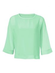 Heine Bluzka w kolorze zielonym rozmiar: 34. Zielone bluzki damskie Heine, bez wzorów, bez kołnierzyka, bez ramiączek. Za 126.99 zł.