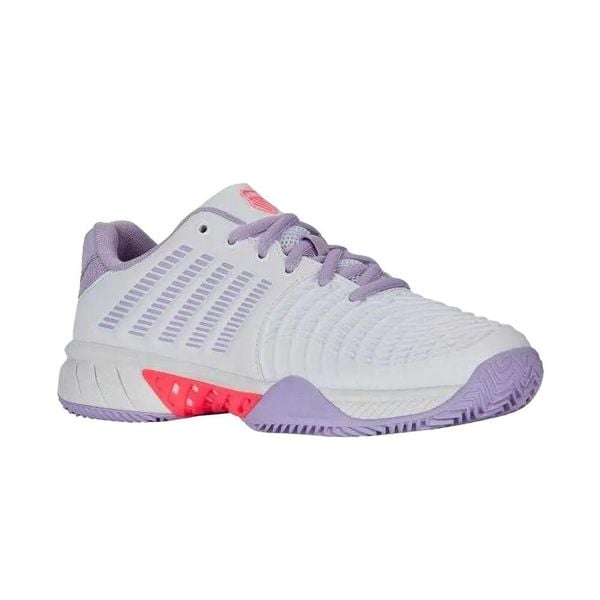 Buty Sportowe Damskie Express Light 3 Clay. Białe buty sportowe na co dzień damskie K-Swiss, bez wzorów, z gumy, tenisowe. Za 535.00 zł.