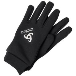 Rękawiczki zimowe multifunkcyjne dla dorosłych Odlo STRETCHFLEECE LINER E. Czarne rękawiczki damskie Odlo, na zimę, bez wzorów. Za 139.99 zł.