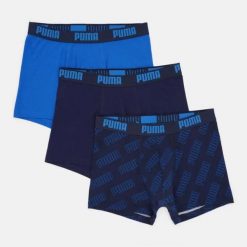 Bokserki męskie Puma LOGO AOP 3-PACK 93554702 r S. Bokserki męskie Puma, bez wzorów, z bawełny. Za 139.48 zł.