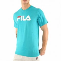 Koszulka sportowa męska Fila Pure Short. Niebieskie t-shirty sportowe męskie Fila, m, z bawełny, bez ramiączek. Za 166.00 zł.